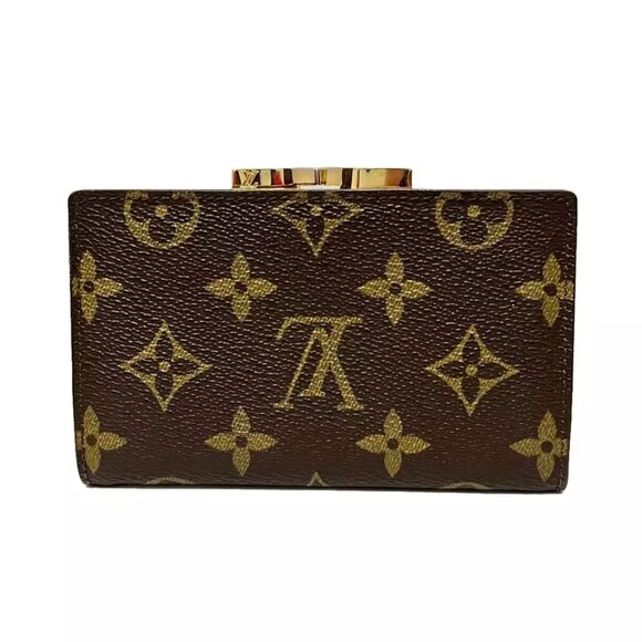 Auth LOUIS VUITTON Coin Purse with Crasp  Monogram 861 Coin Case 217-122124 - Picture 2 of 4